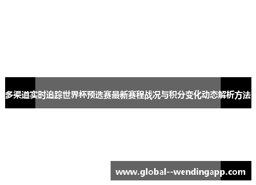 多渠道实时追踪世界杯预选赛最新赛程战况与积分变化动态解析方法